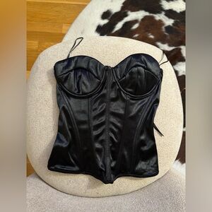 Edikted Satin Bustier Top
